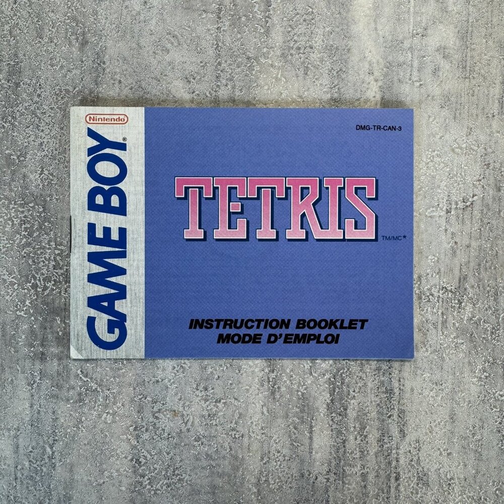 Tetris Nintendo Game Boy Instruction Manual Booklet ONLY